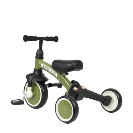 QPlay - Kinder-Dreirad 3-in-1 STAGER, grün