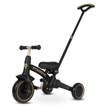 QPlay - Kinder-Dreirad 3-in-1 STAGER schwarz