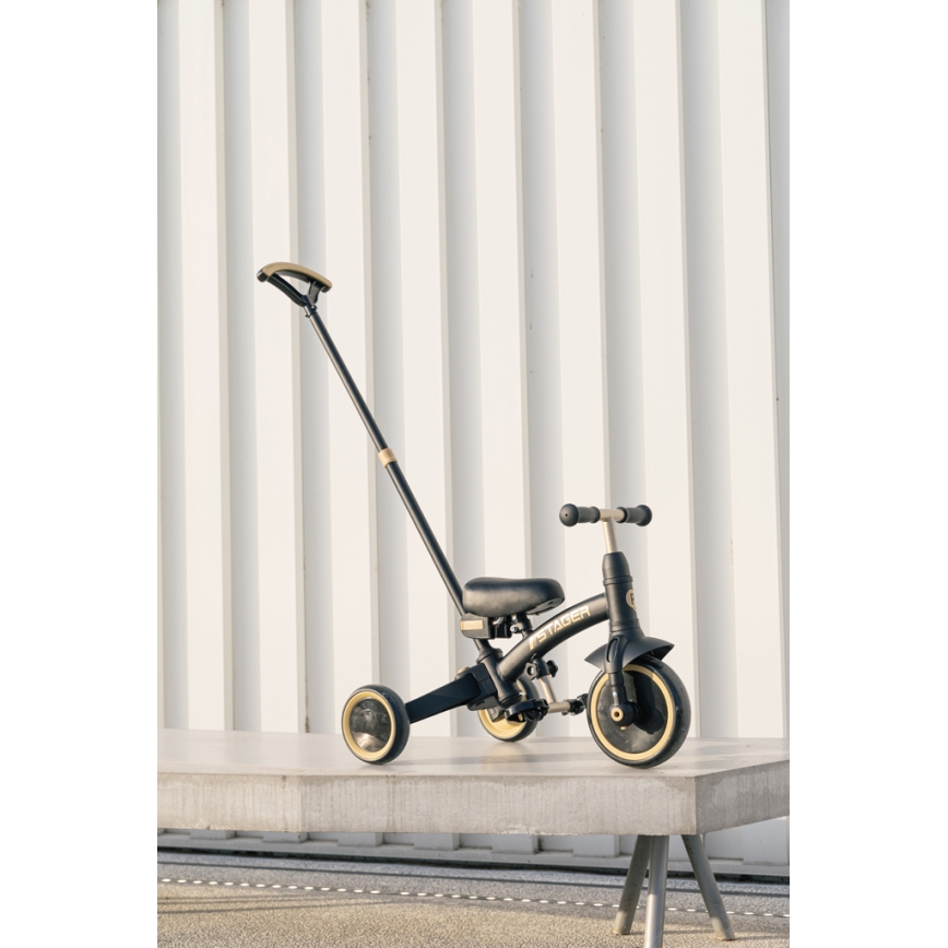 QPlay - Kinder-Dreirad 3-in-1 STAGER schwarz
