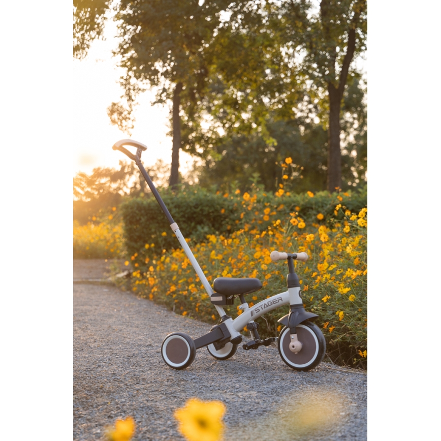 QPlay - Kinder-Dreirad 3-in-1 STAGER schwarz