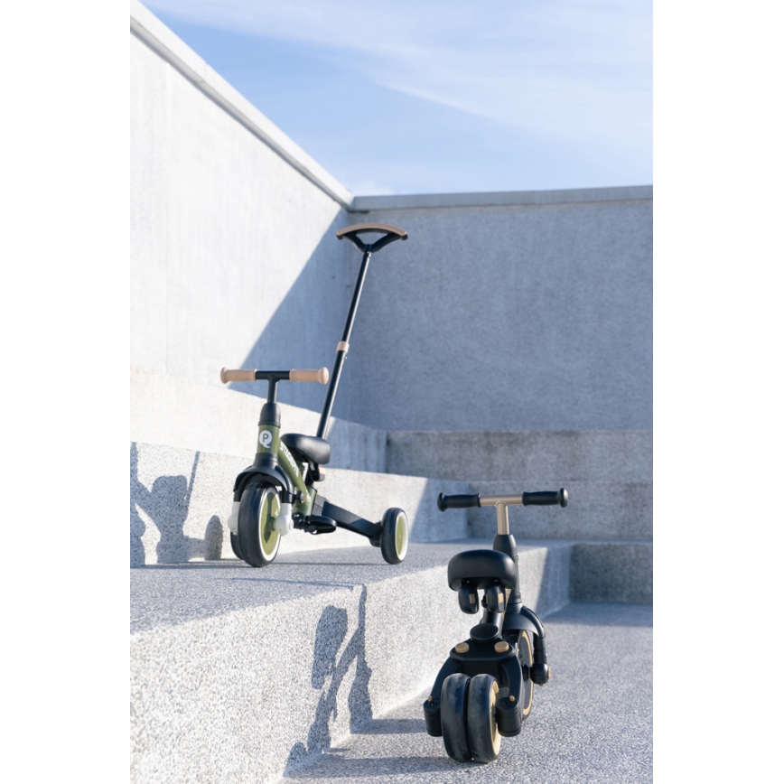 QPlay - Kinder-Dreirad 3-in-1 STAGER schwarz