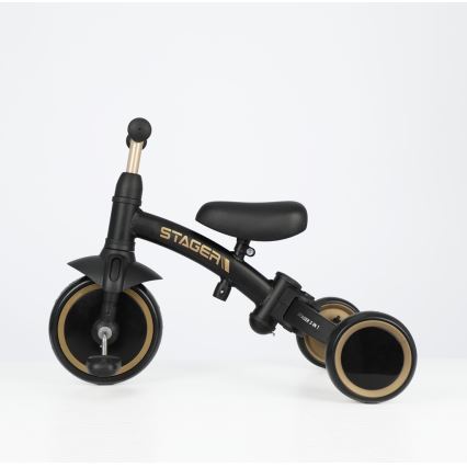 QPlay - Kinder-Dreirad 3-in-1 STAGER schwarz