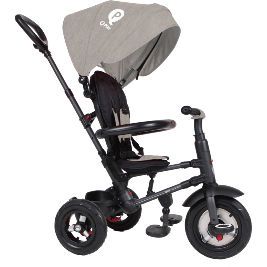 QPlay - Kinder-Dreirad 3in1 RITO AIR grau