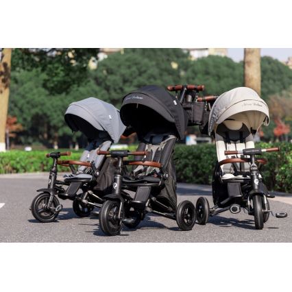 QPlay - Kinder-Dreirad 5-in-1 NOVA DELUXE beige