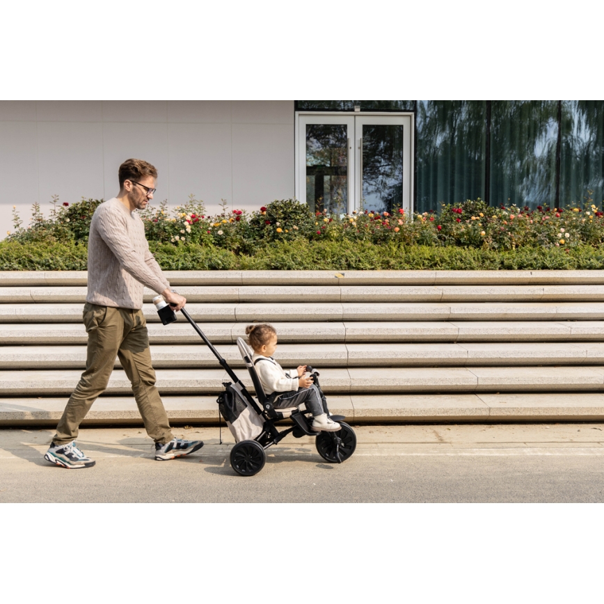 QPlay - Kinder-Dreirad 5-in-1 NOVA MAX, schwarz