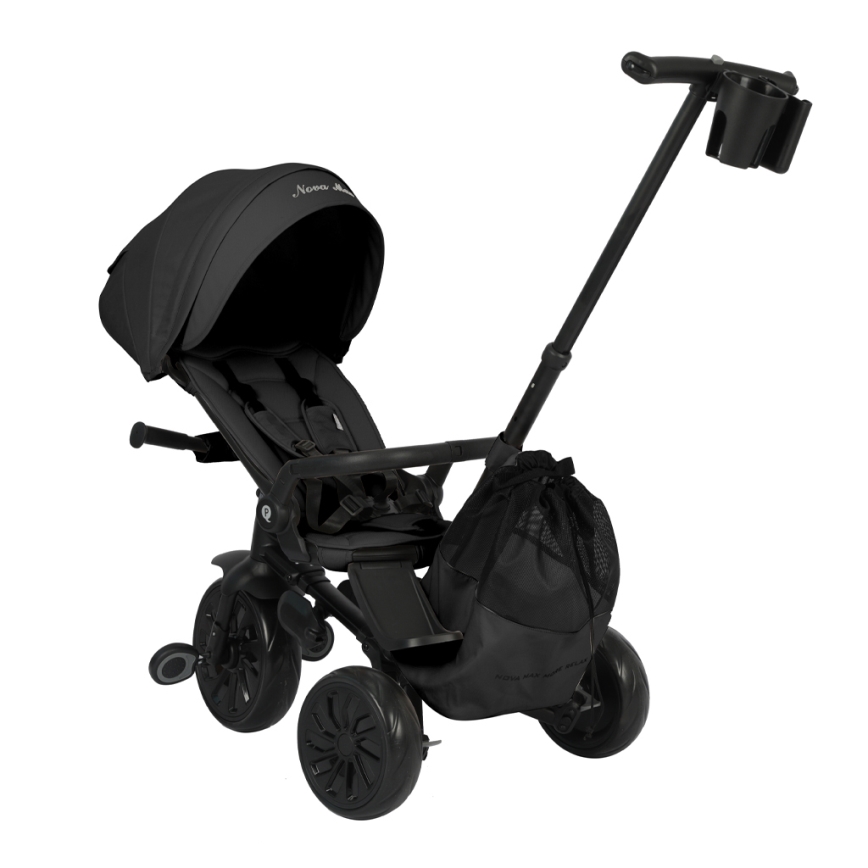 QPlay - Kinder-Dreirad 5-in-1 NOVA MAX, schwarz