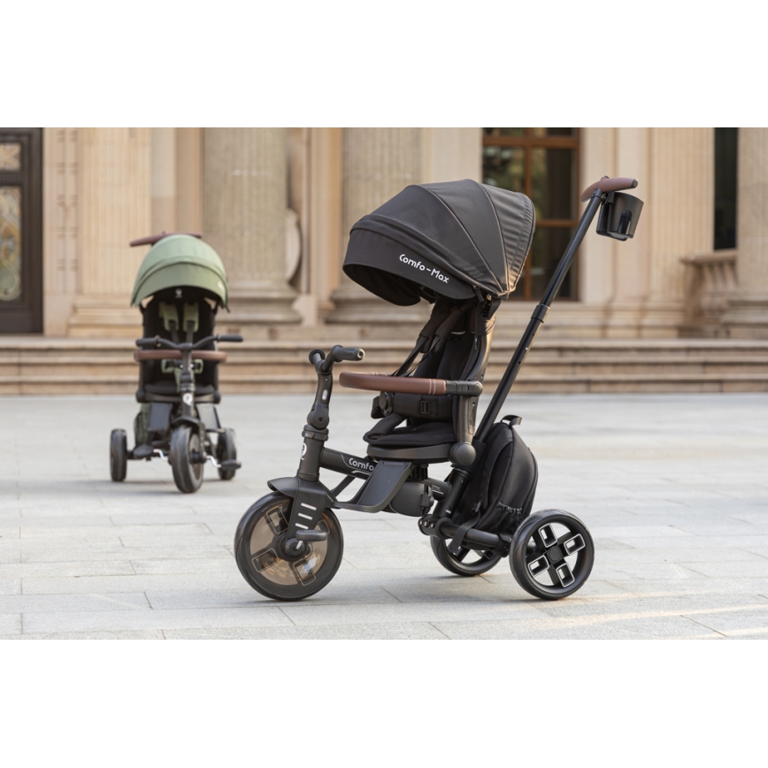 QPlay - Kinder-Dreirad 7-in-1 COMFO MAX grau