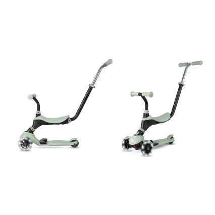 QPlay - Kinderroller mit LED-Rädern 5-in-1 SEMA PRO, grün