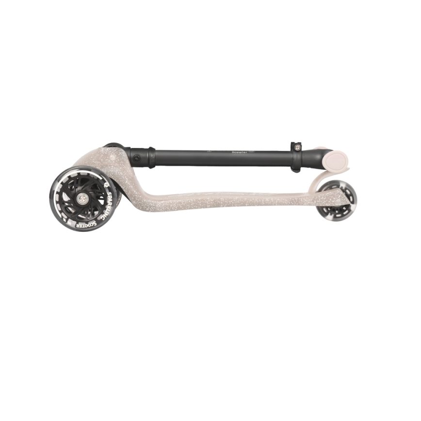 QPlay - Kinderroller SPARKLING mit LED-Rädern, beige
