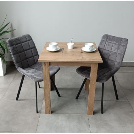 Quadratischer Esstisch LEVI Eiche Sonoma
