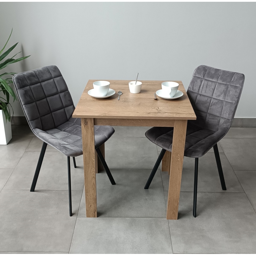Quadratischer Esstisch LEVI Eiche Sonoma