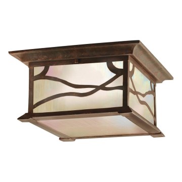 Quintiesse - Außen-Deckenleuchte MORRIS 2xE27/60W/230V IP44 bronzefarben