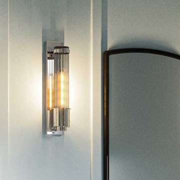 Quintiesse - Badezimmer-Wandleuchte WELLINGTON 1xE27/60W/230V IP44 glänzender Chrom