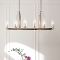 Quintiesse - Pendelleuchte mit Stange KIMROSE 10xE14/40W/230V glänzender Chrom