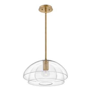Quintiesse - Pendelleuchte mit Stange LOTUS 1xE27/60W/230V Ø 40,7 cm goldfarben