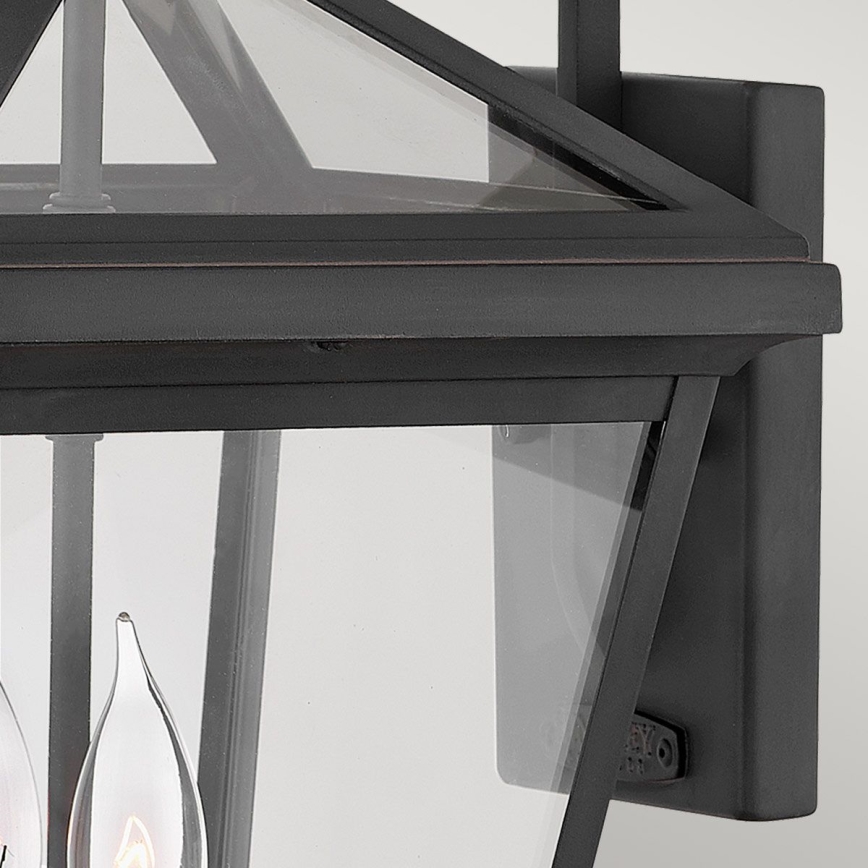 Quintiesse - Außenwandleuchte ALFORD M 2xE14/40W/230V IP44 schwarz