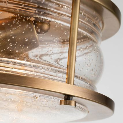 Quintiesse - Badezimmer-Deckenleuchte ASHLAND 2xE27/60W/230V Ø 30,5 cm IP44 Gold