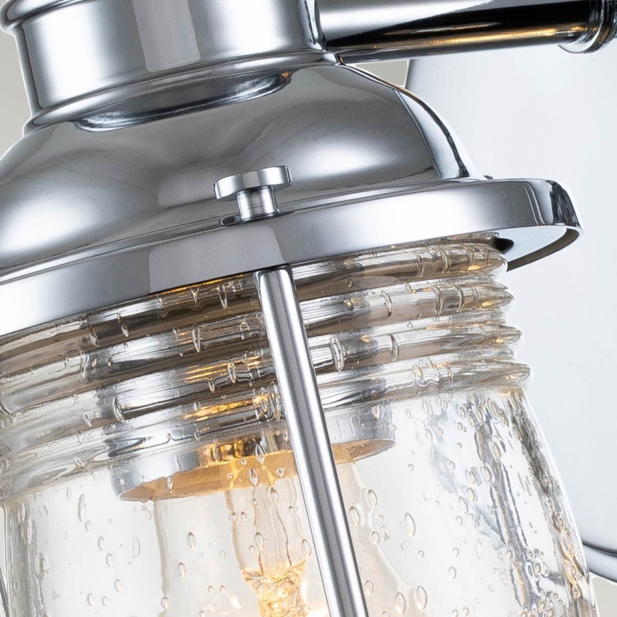 Quintiesse - Außenwandleuchte ASHLAND BAY 1xE27/60W/230V IP44 glänzender Chrom