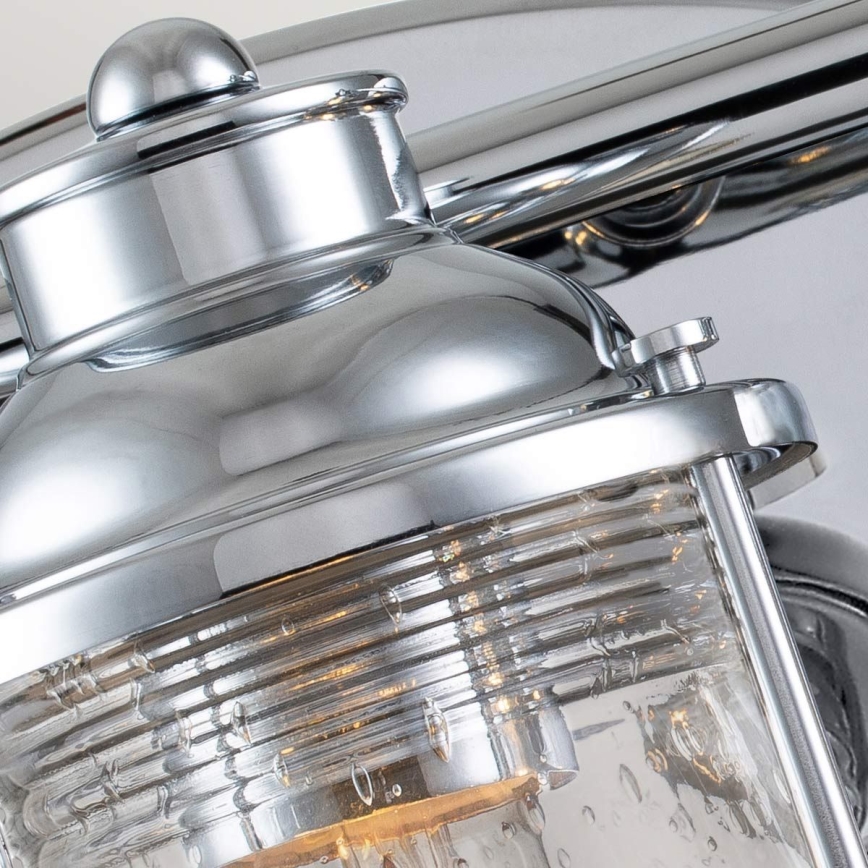 Quintiesse - Außenwandleuchte ASHLAND BAY 3xE27/60W/230V IP44 glänzender Chrom