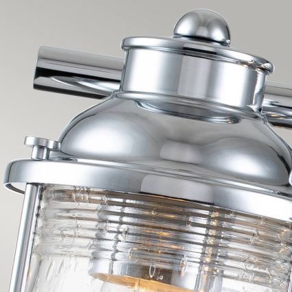 Quintiesse - Außenwandleuchte ASHLAND BAY 3xE27/60W/230V IP44 glänzender Chrom