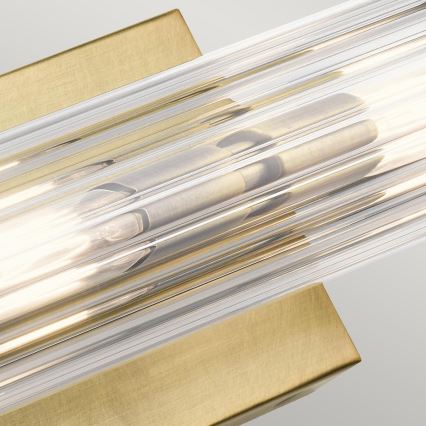 Quintiesse - Badezimmer-Wandleuchte AZORES 2xE14/40W/230V IP44 goldfarben