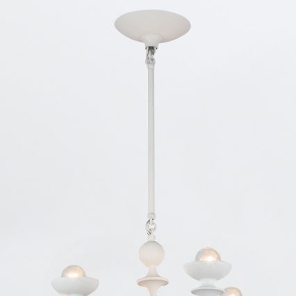 Quintiesse - Pendelleuchte an Stange CADENCE 18xE14/40W/230V weiß