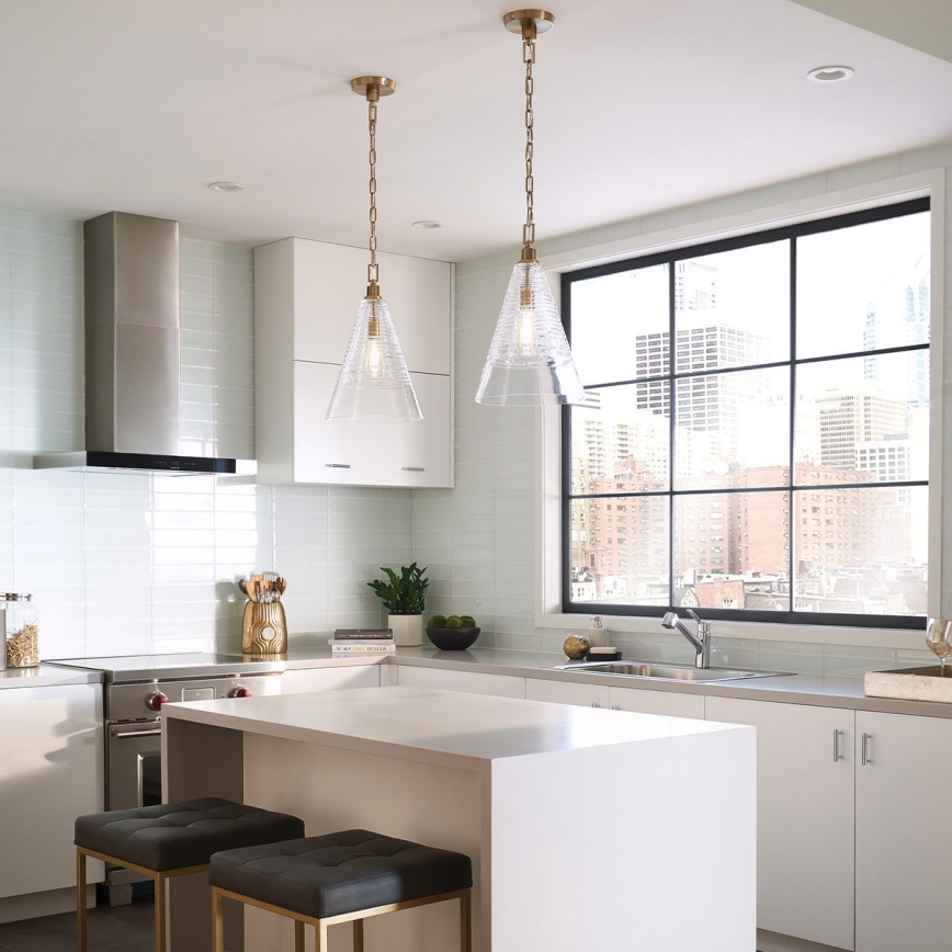 Quintiesse - Pendelleuchte mit Kette ELMORE 1xE27/60W/230V Gold