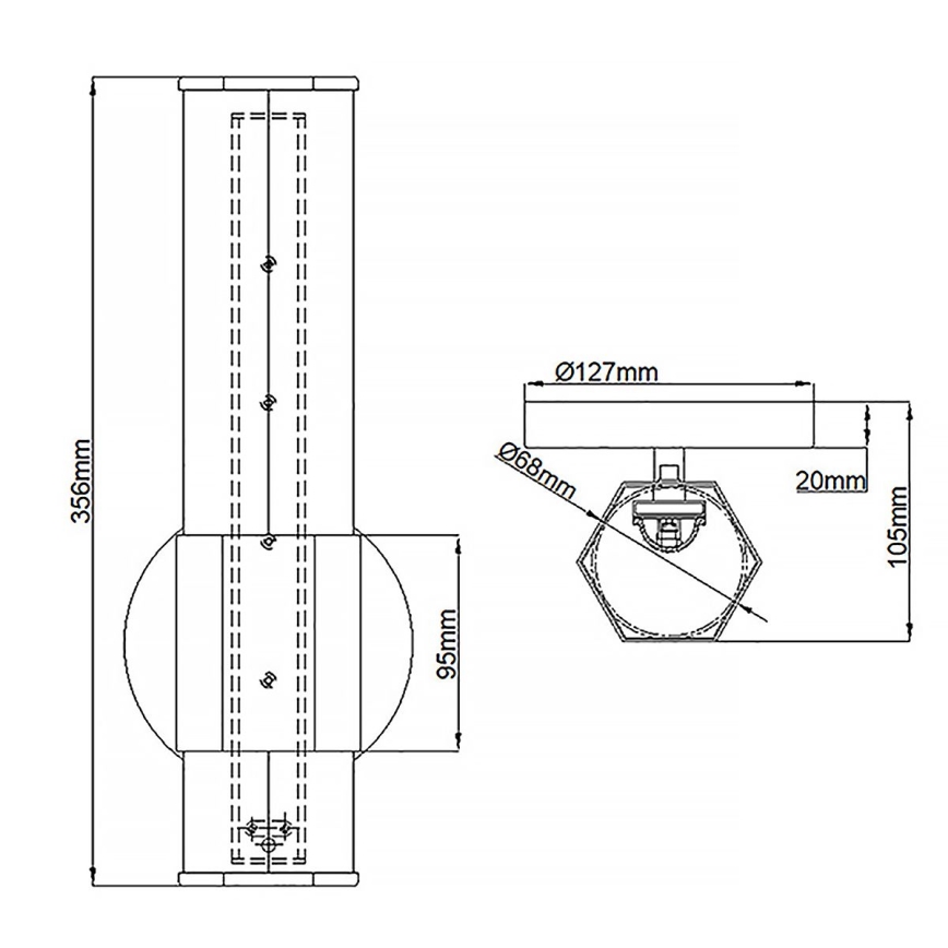 Quintiesse - LED-Badezimmer-Wandleuchte FACET LED/12W/230V IP44 goldfarben