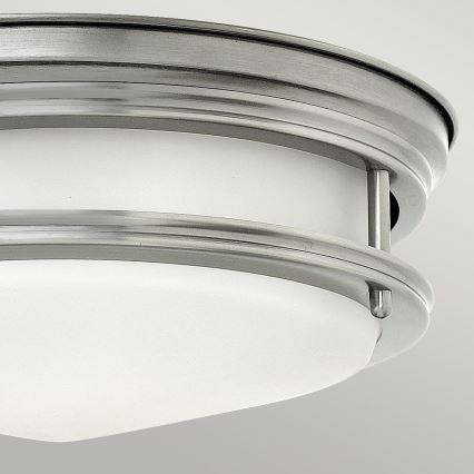 Quintiesse - Außen-Deckenleuchte HADRIAN 2xE27/40W/230V Durchmesser 30,5 cm IP44 mattchrom
