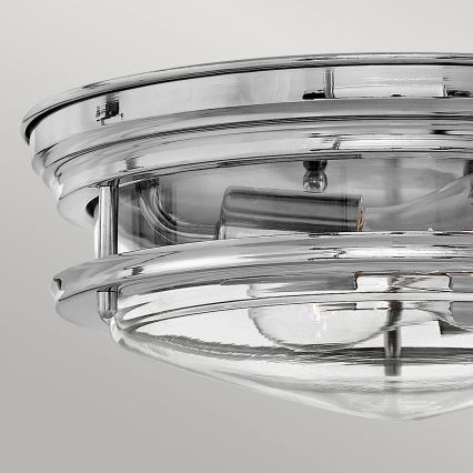 Quintiesse - Außen-Deckenleuchte HADRIAN 2xE27/40W/230V Ø 27,8 cm IP44 Hochglanz-Chrom