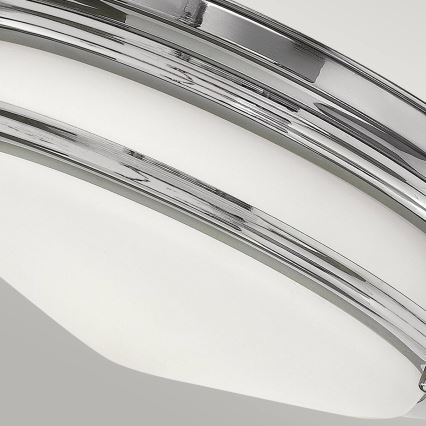 Quintiesse - Außen-Deckenleuchte HADRIAN 2xE27/40W/230V Ø 27,8 cm IP44 glänzender Chrom