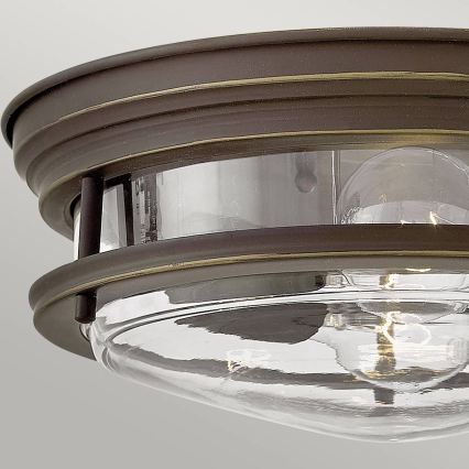 Quintiesse - Außen-Deckenleuchte HADRIAN 2xE27/40W/230V Ø 27,8 cm IP44 Bronze