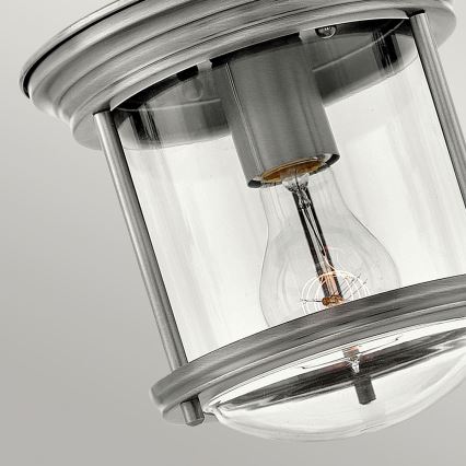 Quintiesse - Außen-Deckenleuchte HADRIAN 1xE27/60W/230V Ø 19,6 cm IP44 matt-chrom