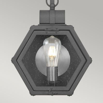 Quintiesse - Außenwandleuchte HEATH M 1xE27/60W/230V IP44 schwarz