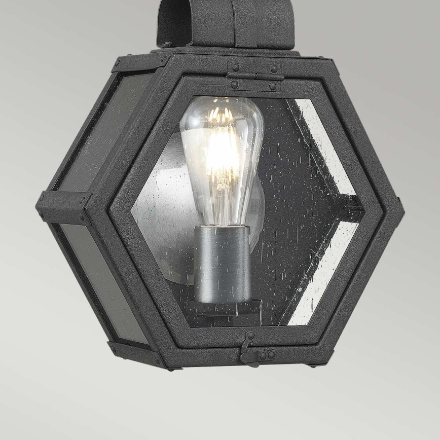 Quintiesse - Außenwandleuchte HEATH S 1xE27/60W/230V IP44 schwarz