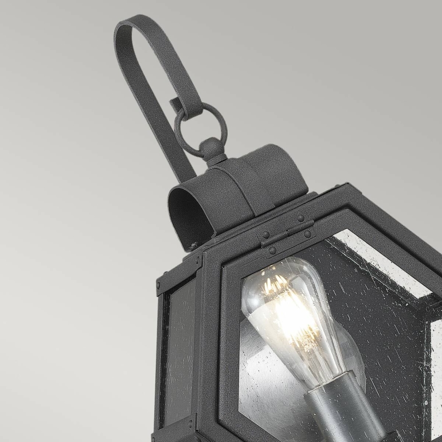 Quintiesse - Außenwandleuchte HEATH S 1xE27/60W/230V IP44 schwarz