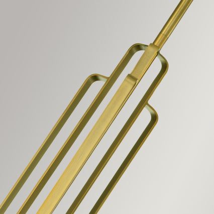 Quintiesse - Pendelleuchte mit Stange KIMROSE 1xE27/60W/230V, Ø 17,8 cm, goldfarben