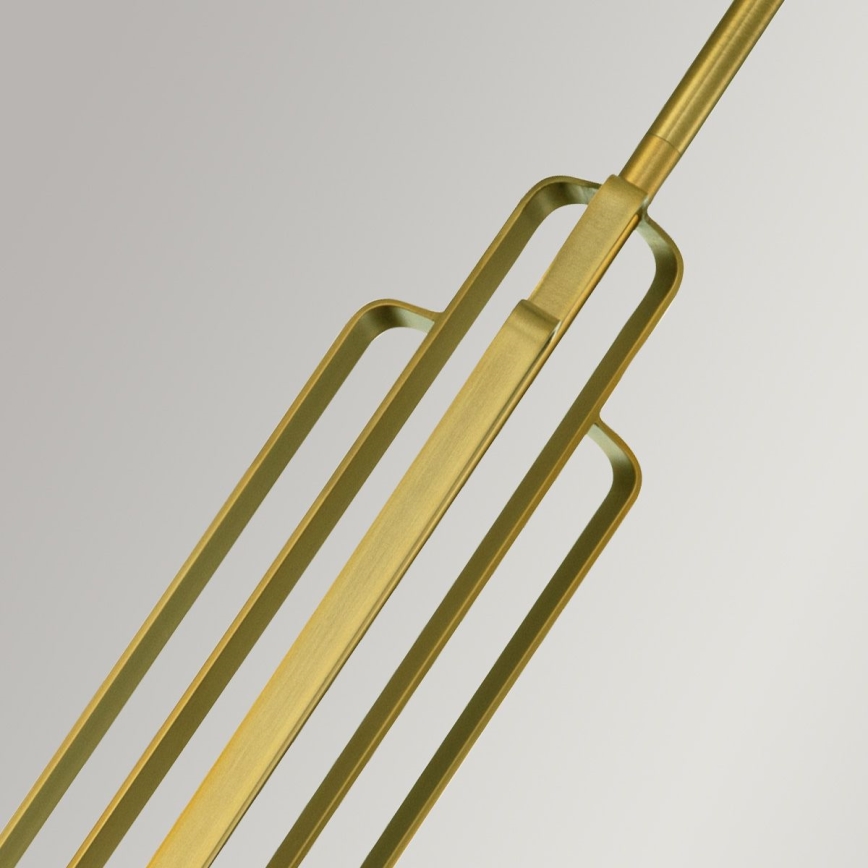 Quintiesse - Pendelleuchte mit Stange KIMROSE 1xE27/60W/230V, Ø 17,8 cm, goldfarben