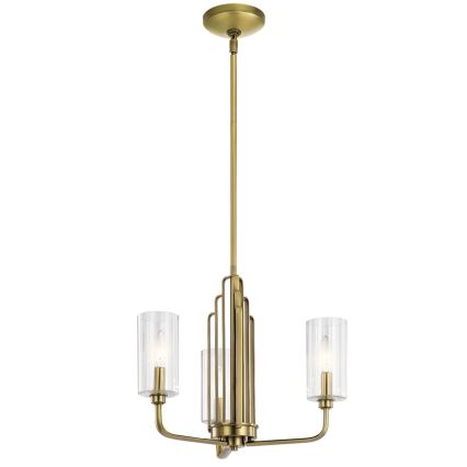 Quintiesse - Pendelleuchte mit Stange KIMROSE 3xE14/40W/230V Ø 45,9 cm goldfarben