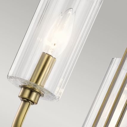 Quintiesse - Pendelleuchte mit Stange KIMROSE 3xE14/40W/230V Ø 45,9 cm goldfarben