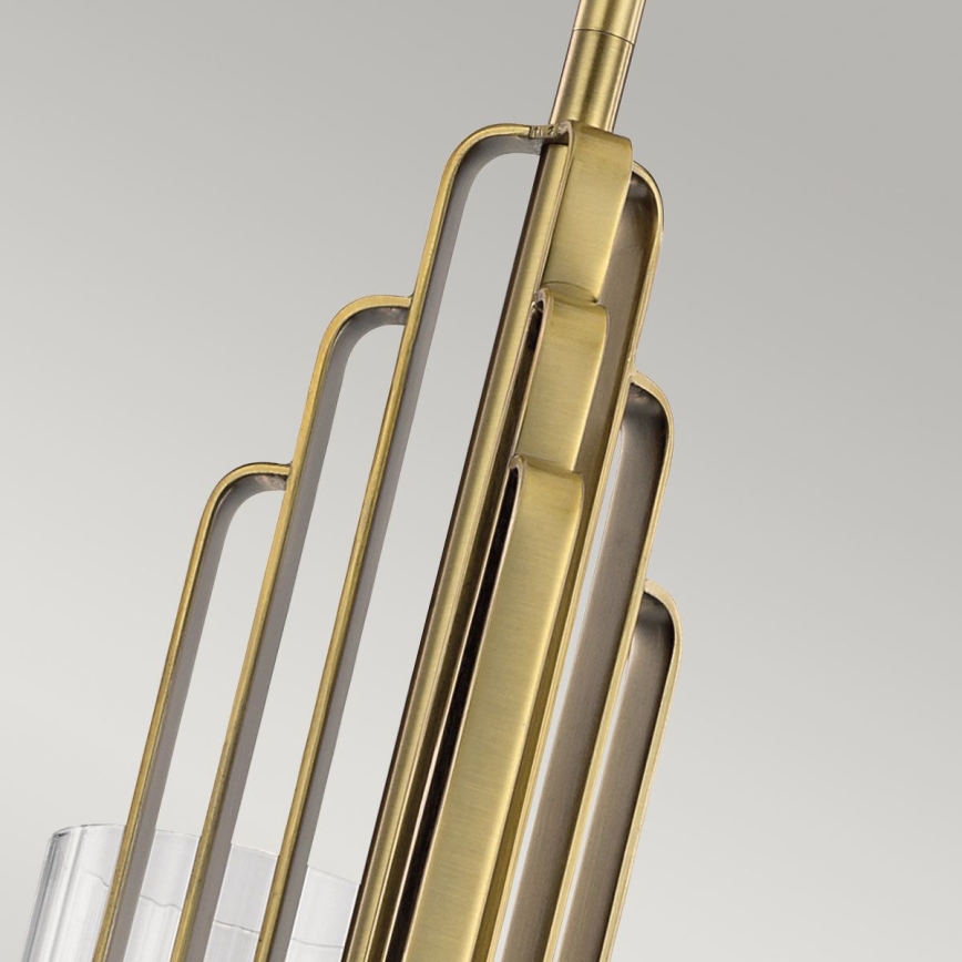Quintiesse - Pendelleuchte mit Stange KIMROSE 3xE14/40W/230V Ø 45,9 cm goldfarben