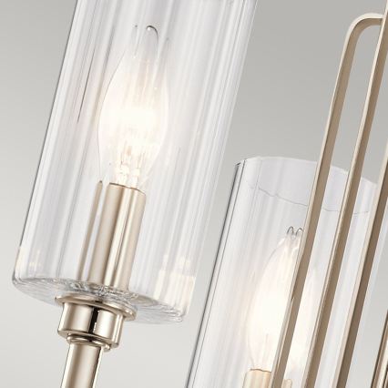 Quintiesse - Deckenleuchte mit Stange KIMROSE 3xE14/40W/230V Ø 45,9 cm glänzender Chrom