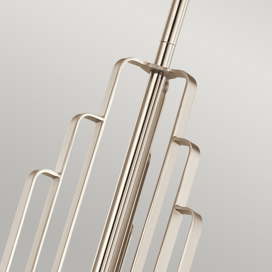 Quintiesse - Deckenleuchte mit Stange KIMROSE 6xE14/40W/230V Ø 68,6 cm glänzender Chrom