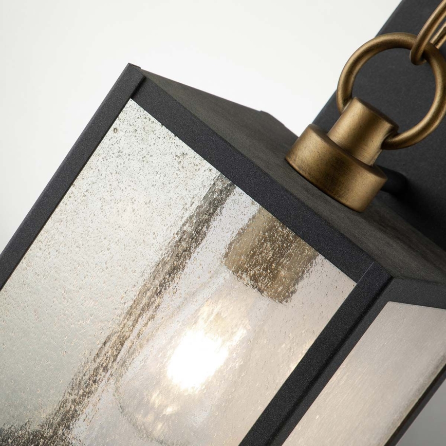 Quintiesse - Außenwandleuchte LAHDEN M 1xE27/60W/230V IP44 schwarz/gold