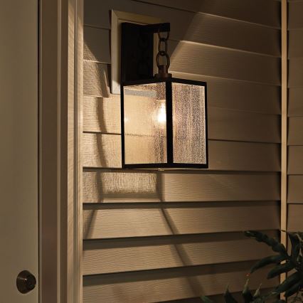 Quintiesse - Außenwandleuchte LAHDEN M 1xE27/60W/230V IP44 schwarz/gold