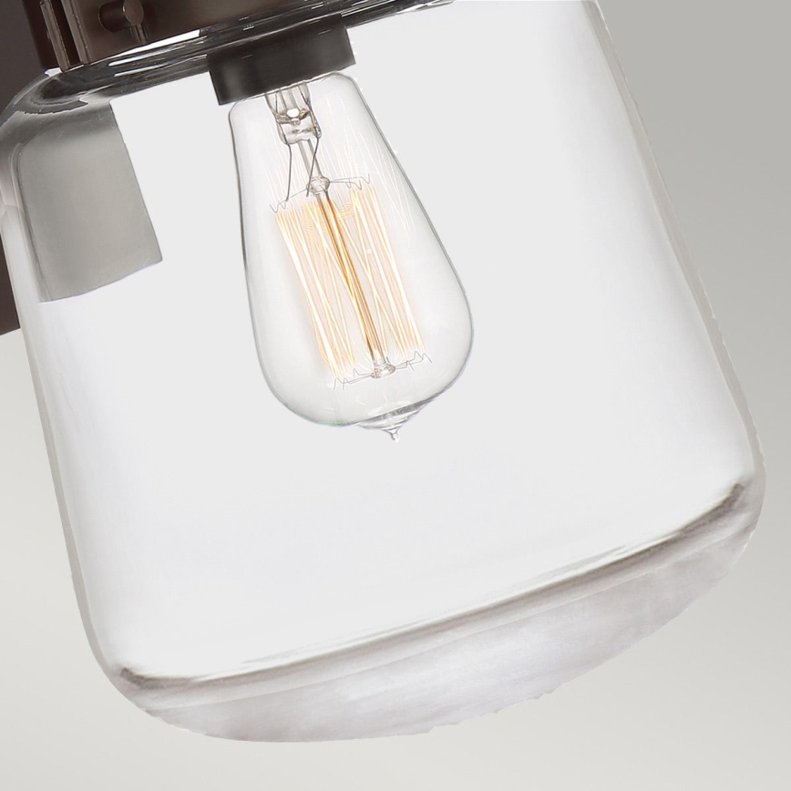 Quintiesse - Außenwandleuchte LASALLE M 1xE27/60W/230V IP44, bronzefarben