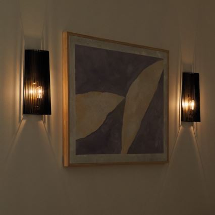 Quintiesse - Wandleuchte LINARA 1xE27/60W/230V schwarz/gold