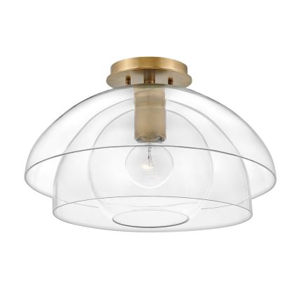 Quintiesse - Pendelleuchte mit Stange LOTUS 1xE27/60W/230V Ø 40,7 cm goldfarben