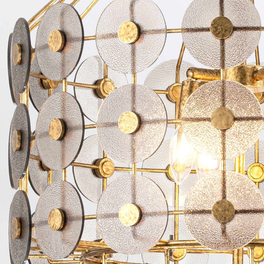 Quintiesse - Kronleuchter mit Kette MERIDIAN 9xE14/40W/230V Ø 57,2 cm gold