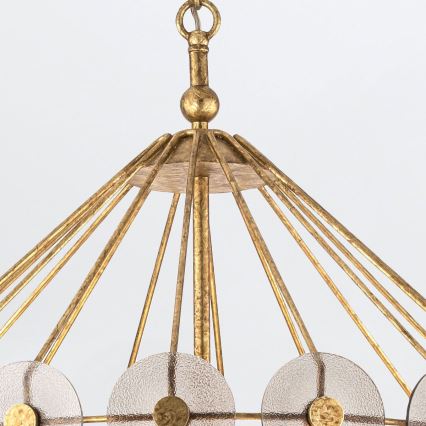 Quintiesse - Kronleuchter mit Kette MERIDIAN 9xE14/40W/230V Ø 57,2 cm gold